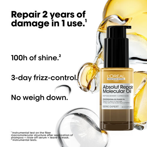 Absolut Repair Molecular Oil - Serie Expert Retail Products | L'Oréal Partner Shop