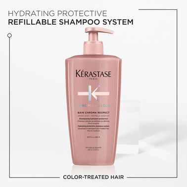 Chroma Absolu Bain Chroma Respect Shampoo For Colour-Treated Hair - AU 500ml Bain Launch Parcel salons | L'Oréal Partner Shop