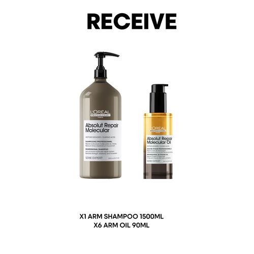 Absolut Repair Molecular Oil Salon Launch Parcel - Large - L'Oreal Professionnel | L'Oréal Partner Shop