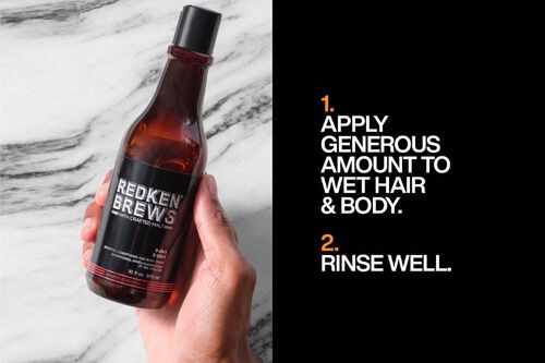 Brews 3-In-1 Shampoo, Conditioner And Body Wash - Redken Mens | L'Or&eacute;al Partner Shop