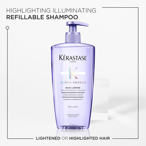 Blond Absolu Bain Lumiére Shampoo For Lightened and Highlighted Hair - AU 500ml Bain Launch Parcel salons | L'Oréal Partner Shop