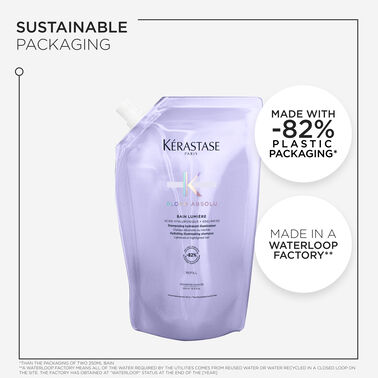 Blond Absolu Bain Lumiére Refill Shampoo Pouch For Lightened and Highlighted Hair - AU 500ml Bain Launch Parcel salons | L'Oréal Partner Shop