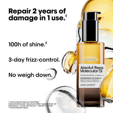 Absolut Repair Molecular Oil - L'Oréal Professionnel | L'Oréal Partner Shop