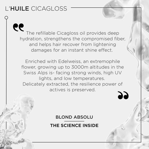 Blond Absolu L'Huile Cicagloss Hair Oil Refill - Stefans Kerastase Tester Promotion | L'Oréal Partner Shop