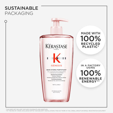Genesis Bain Hydro-Fortifiant Shampoo For Weakened Hair Prone To Breakage - AU 500ml Bain Launch Parcel salons | L'Oréal Partner Shop