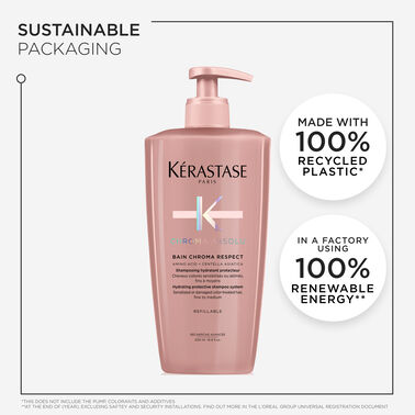 Chroma Absolu Bain Chroma Respect Shampoo For Colour-Treated Hair - AU 500ml Bain Launch Parcel salons | L'Oréal Partner Shop